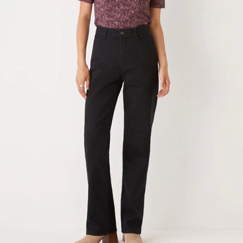 Frank and Oak Black Jane Straight Jeans Size 4